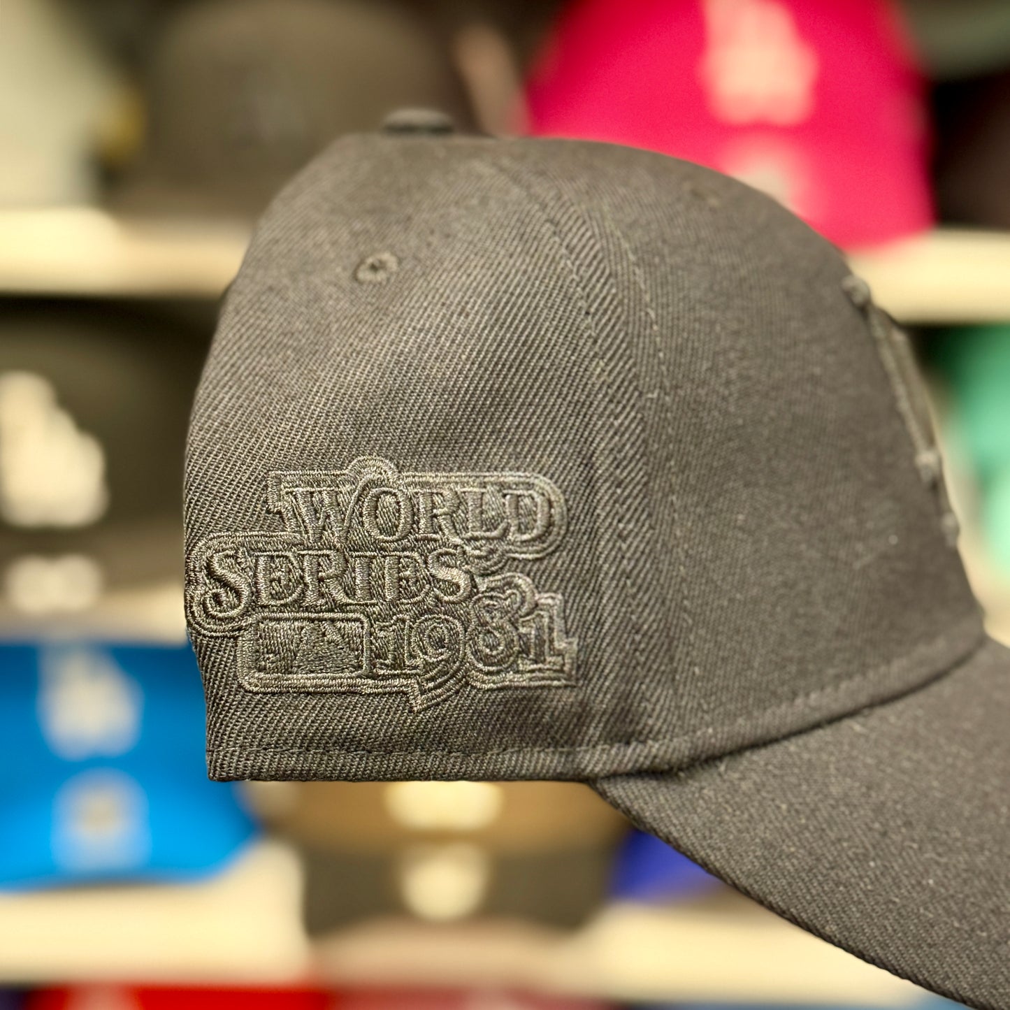 LA Dodgers World Series Snapback Cap '47 Brand Black