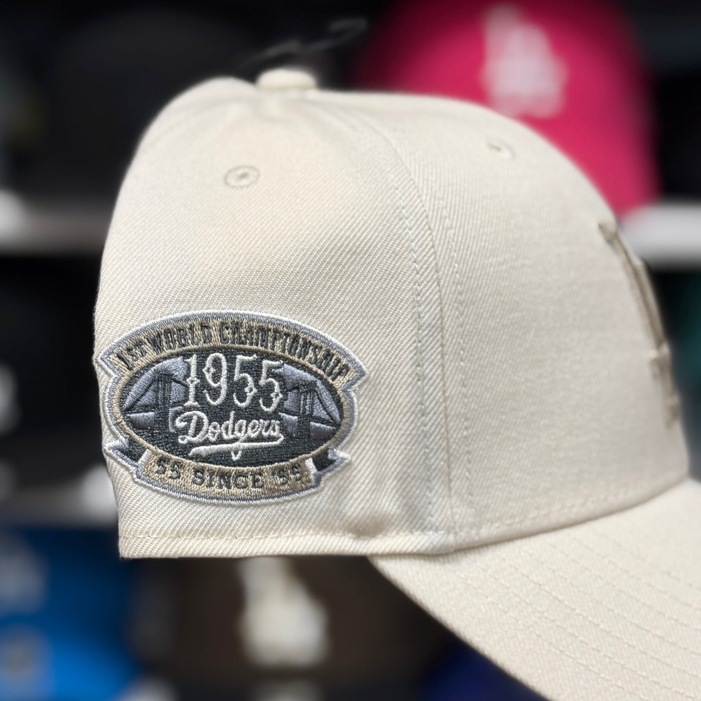LA Dodgers World Series Snapback Cap '47 Brand Ivory/Bronze