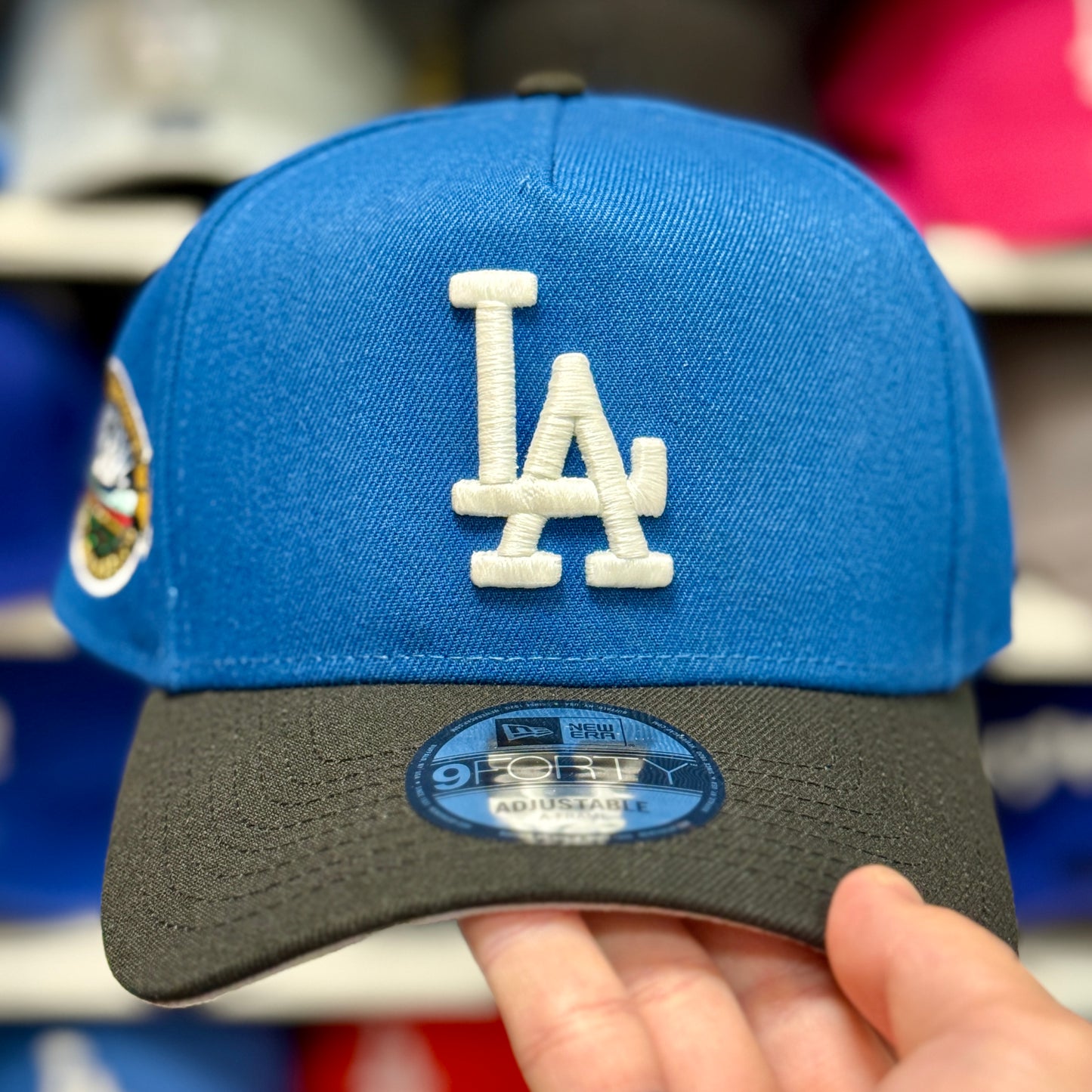 New Era LA Dodgers 50th A-Frame 9FORTY Snapback Blue/Black