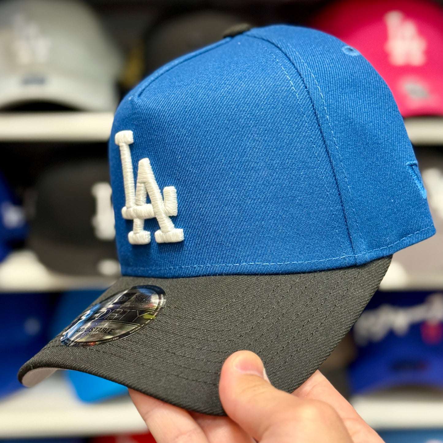 New Era LA Dodgers 50th A-Frame 9FORTY Snapback Blue/Black