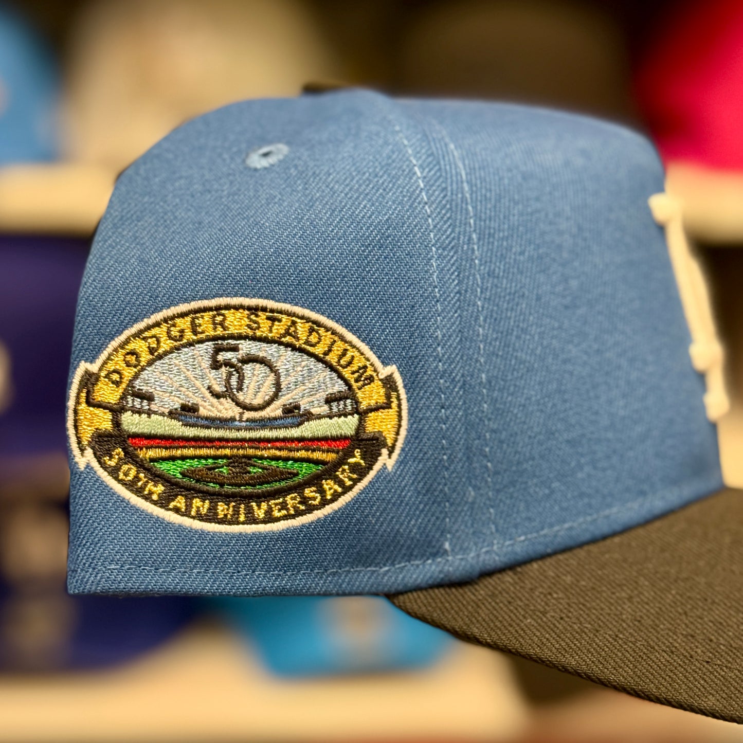 New Era LA Dodgers 50th A-Frame 9FORTY Snapback Blue/Black