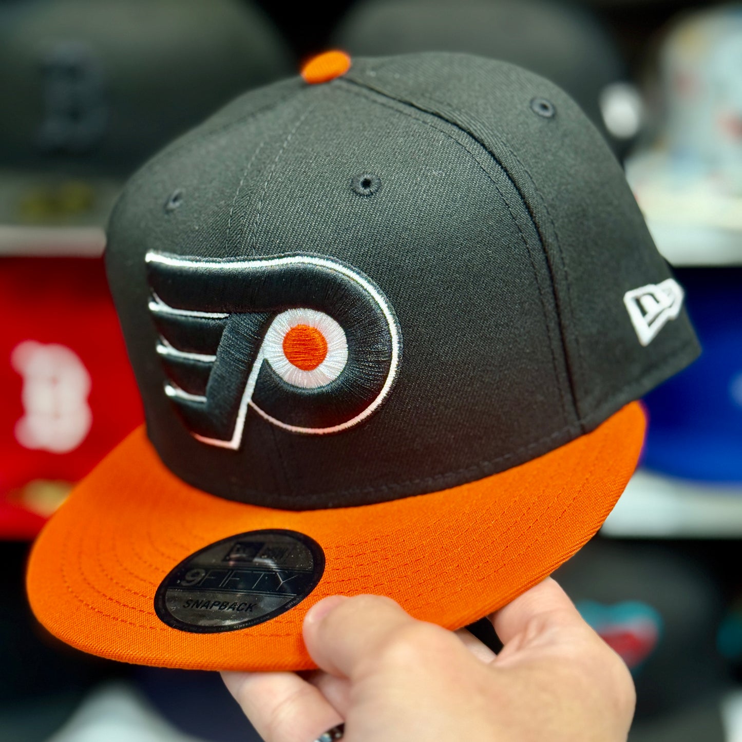 New Era Philadelphia Flyers 9FIFTY Snapback Black/Orange