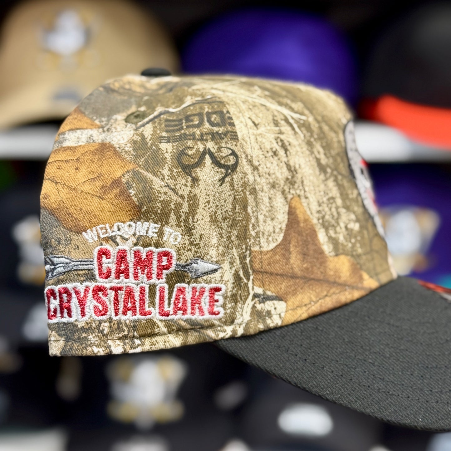 New Era A-Frame 'Jason Vorhees Friday the 13th' 9FORTY Snapback Real Tree Camo/Black