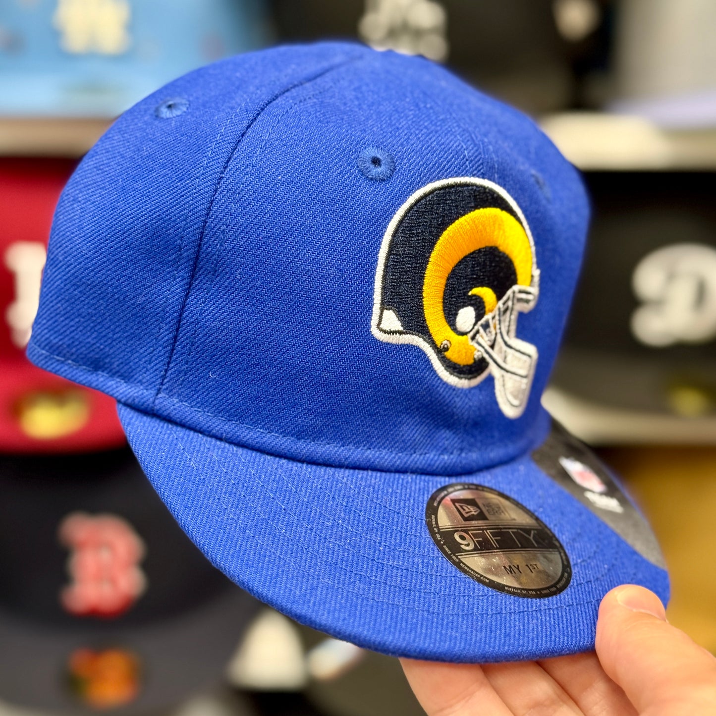 My 1st Kids New Era LA Rams 9FIFTY Adjustable Hat Blue