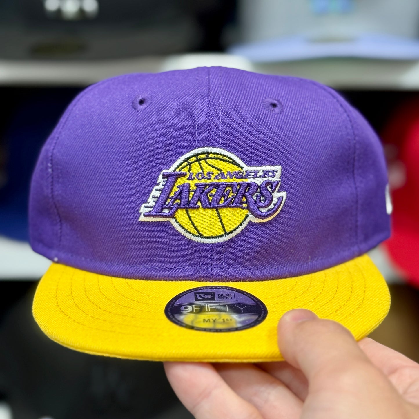 My 1st Kids New Era LA Lakers 9FIFTY Adjustable Hat Purple/Yellow