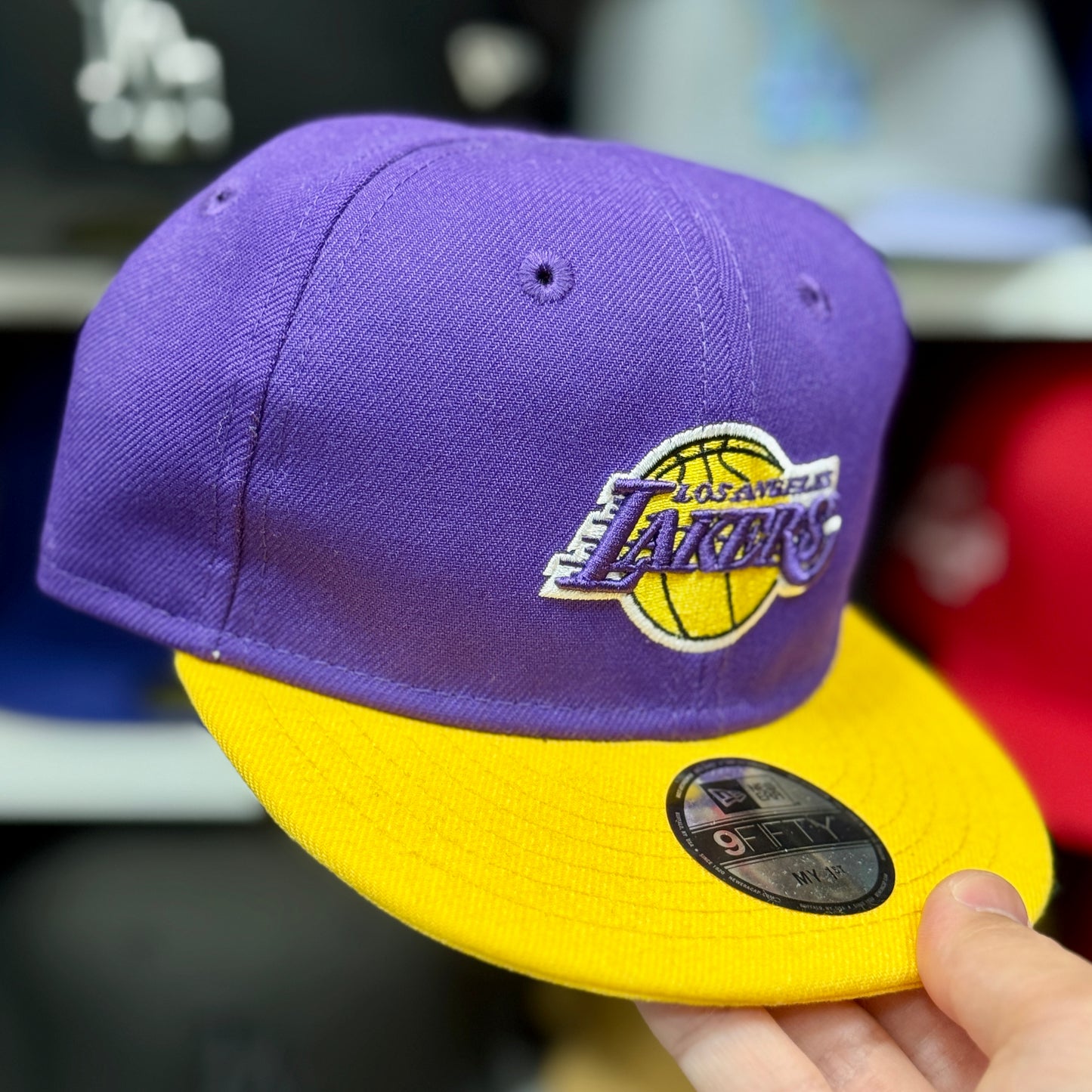 My 1st Kids New Era LA Lakers 9FIFTY Adjustable Hat Purple/Yellow