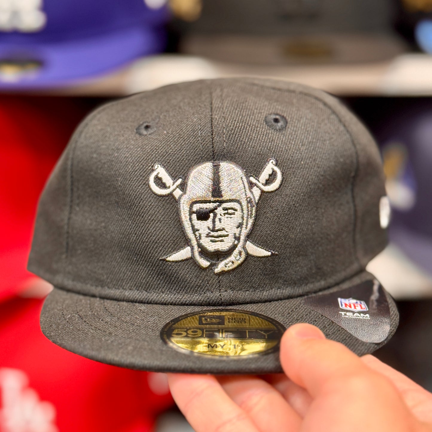 My 1st Kids New Era Raiders 9FIFTY Adjustable Hat Black