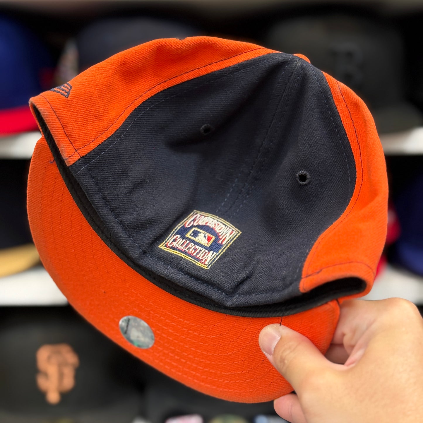 New Era Houston Astros Black/Orange Vintage 59FIFTY Fitted Hat