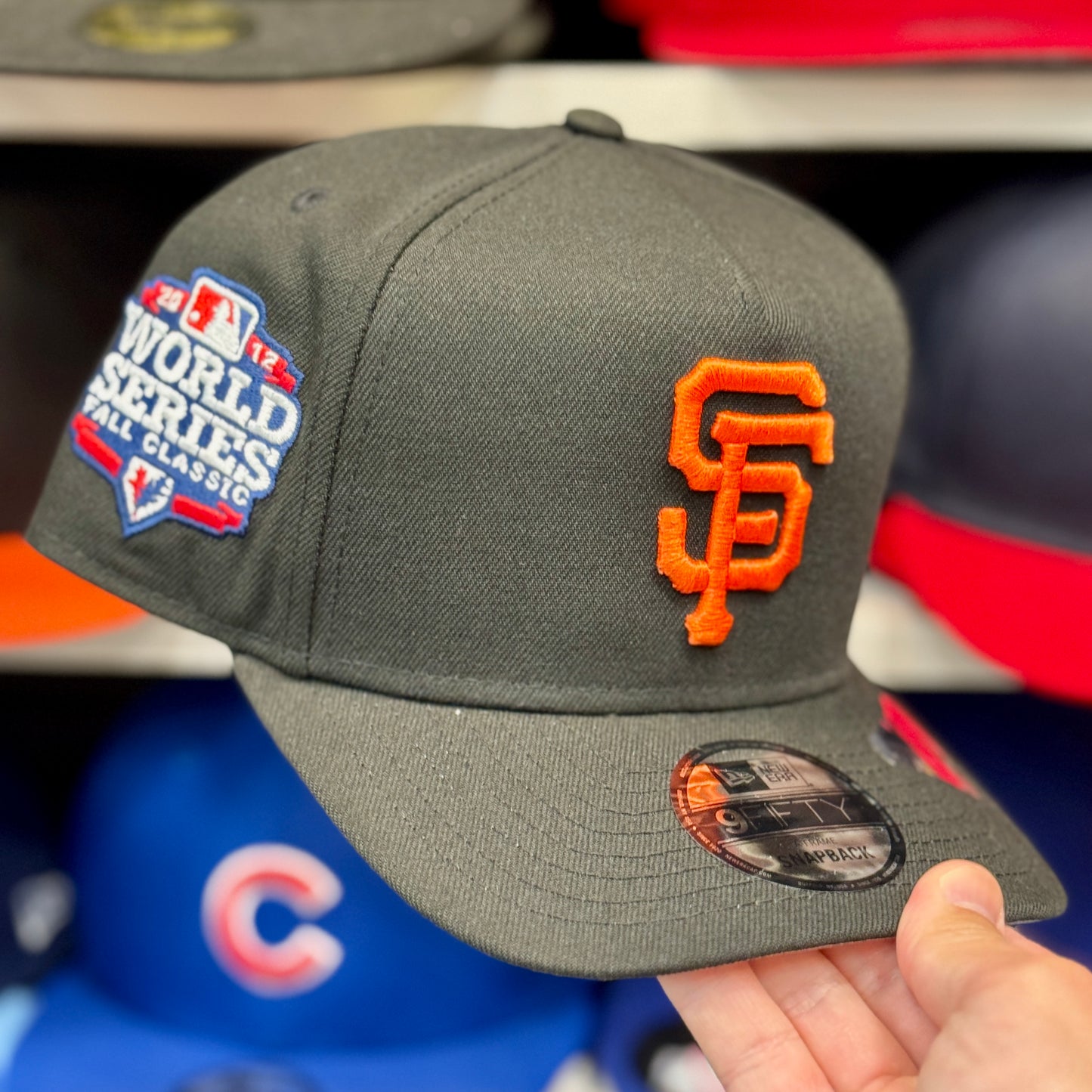 New Era San Francisco Giants 'World Series' A-Frame 9FIFTY Snapback Black