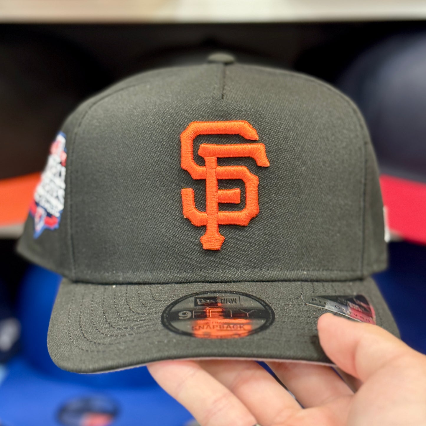New Era San Francisco Giants 'World Series' A-Frame 9FIFTY Snapback Black