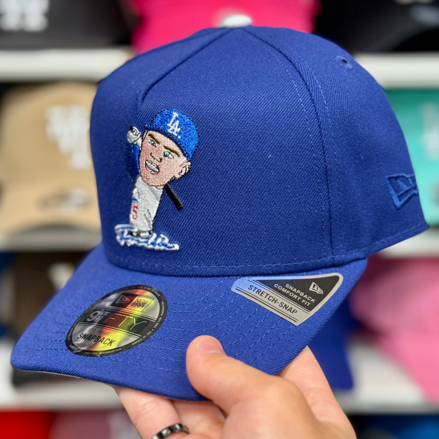 New Era LA Dodgers #5 Freddie Freeman Signature A-Frame 9FIFTY Snapback Blue