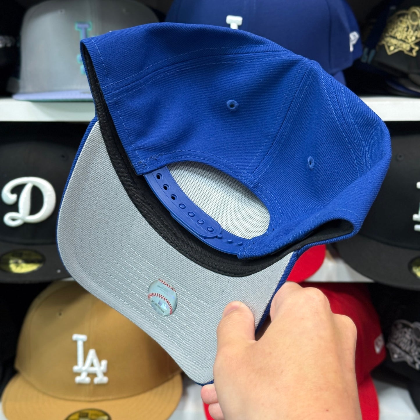 New Era Yankees 9FORTY A-Frame Snapback Hat Blue