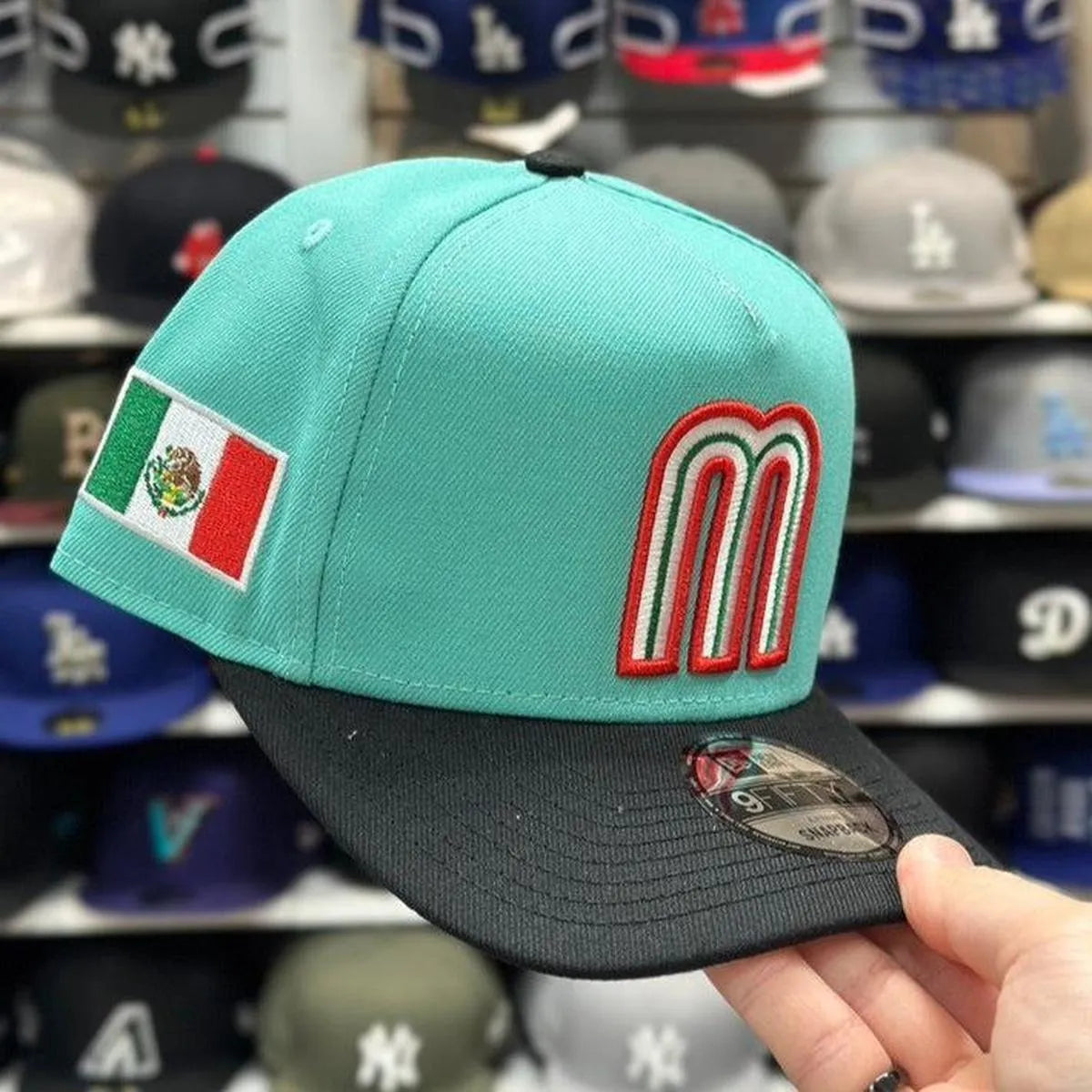 New Era Mexico M 'World Baseball Classic' A-Frame Teal/Black 9FIFTY