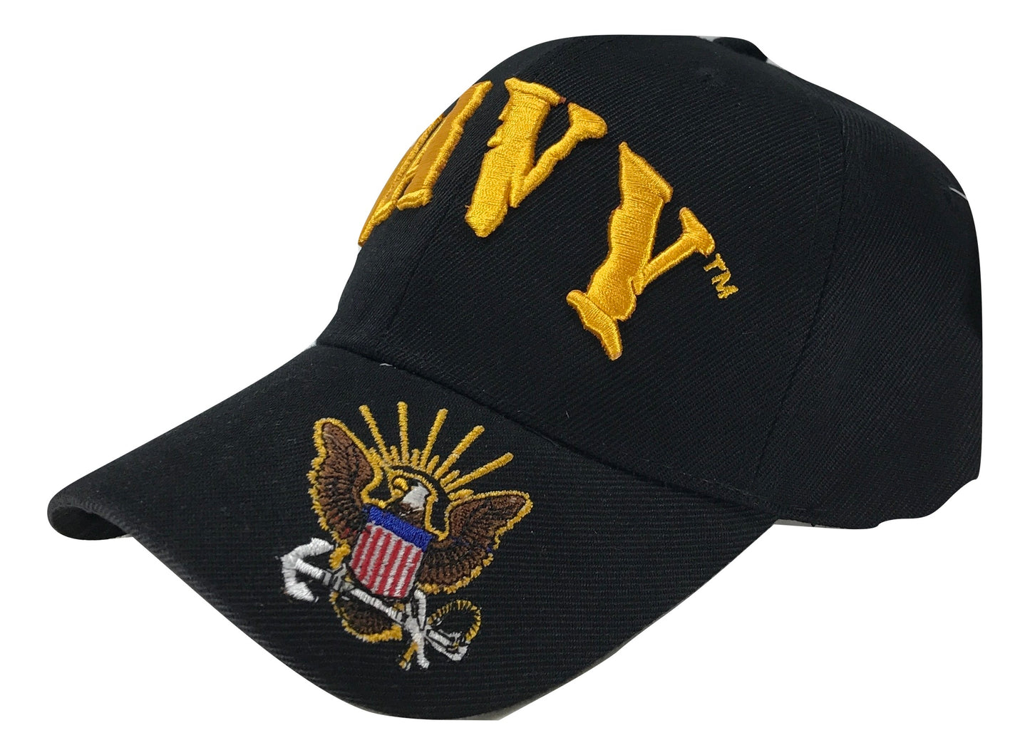 Navy Cap Adjustable Cap | Gold