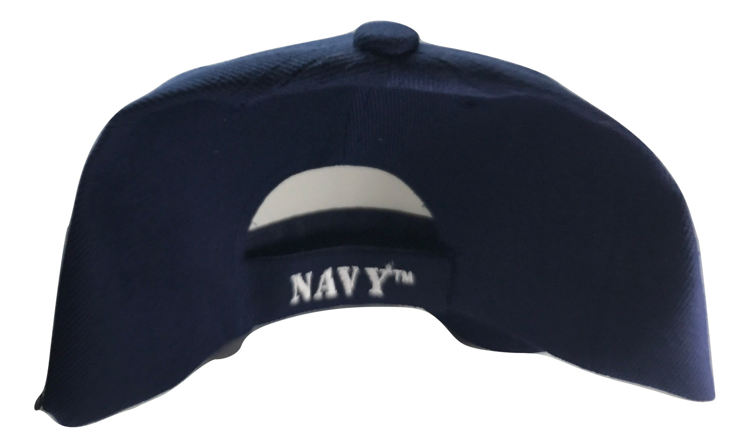 Navy Cap Adjustable Cap White