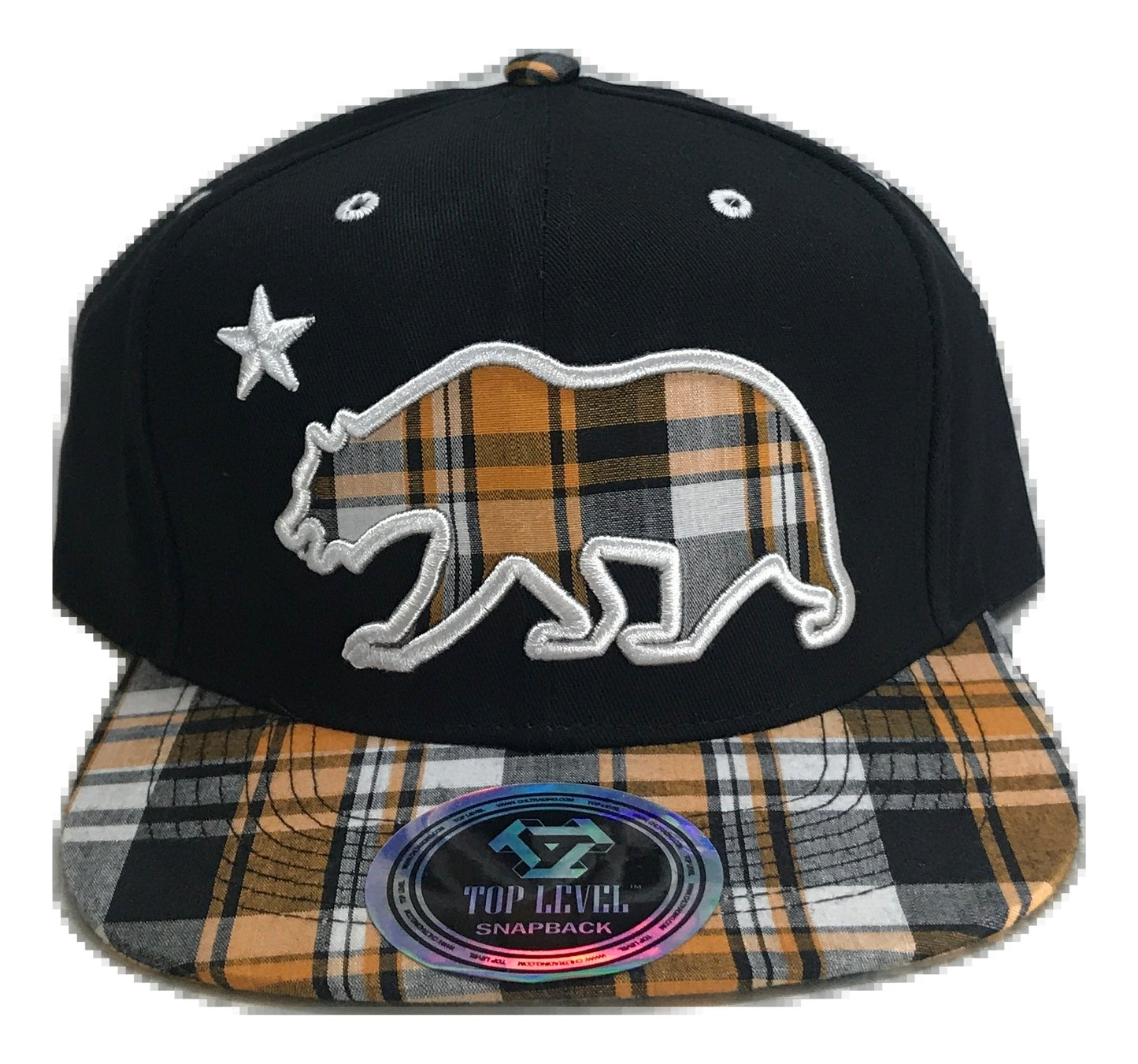 Patterned California Republic Snapback Multi Color