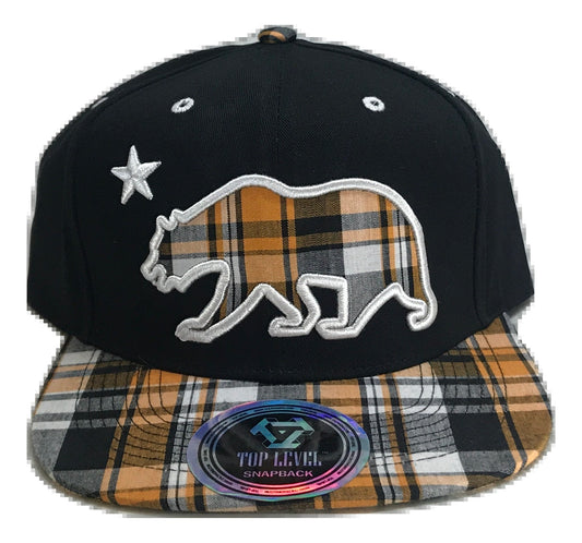 Patterned California Republic Snapback Multi Color