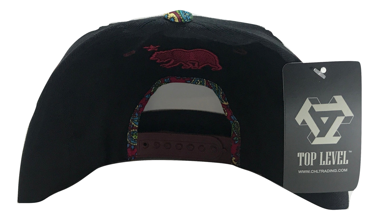 Patterned California Republic Snapback Multi Color