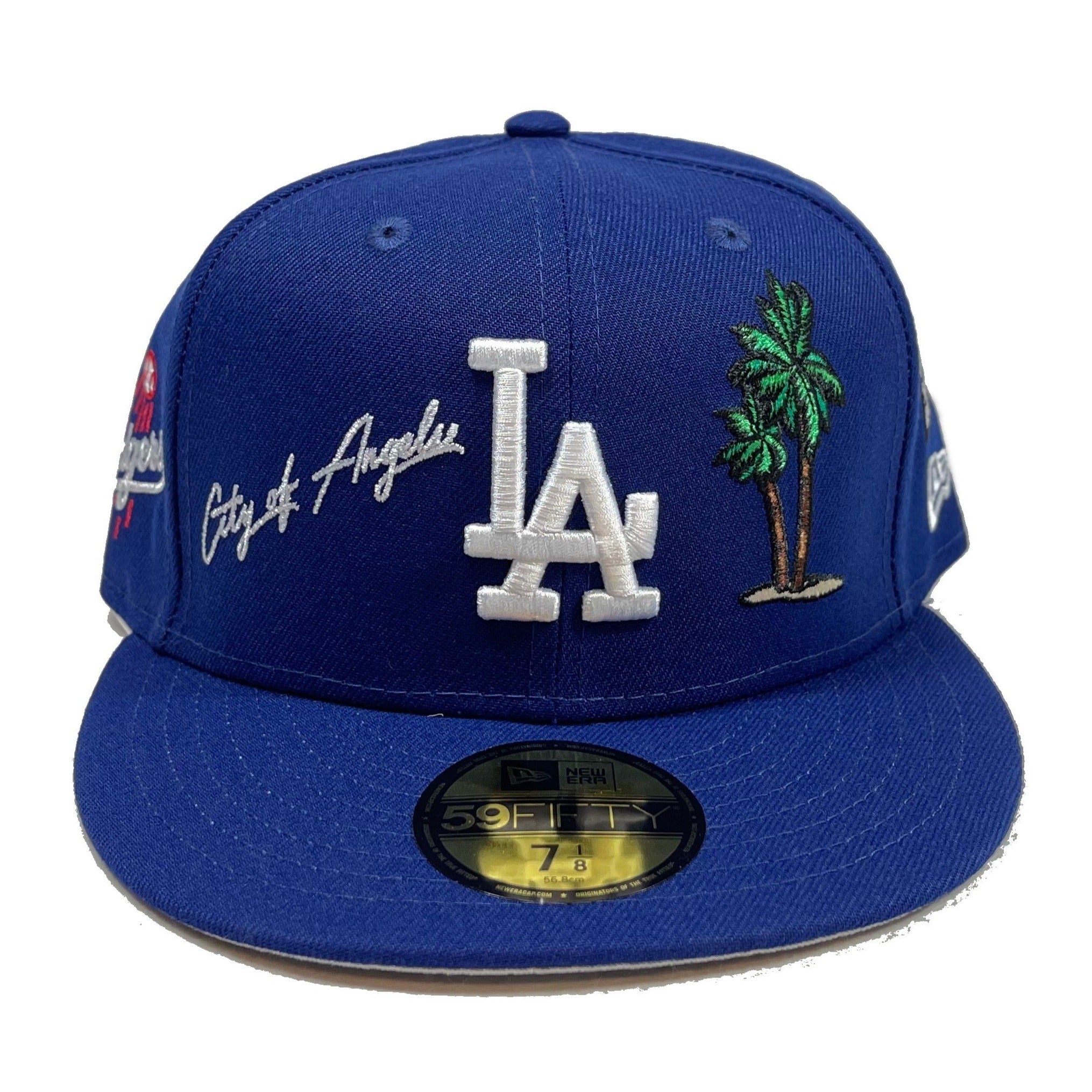Los Angeles Dodgers Patches (Blue) Fitted – Cap World: Embroidery