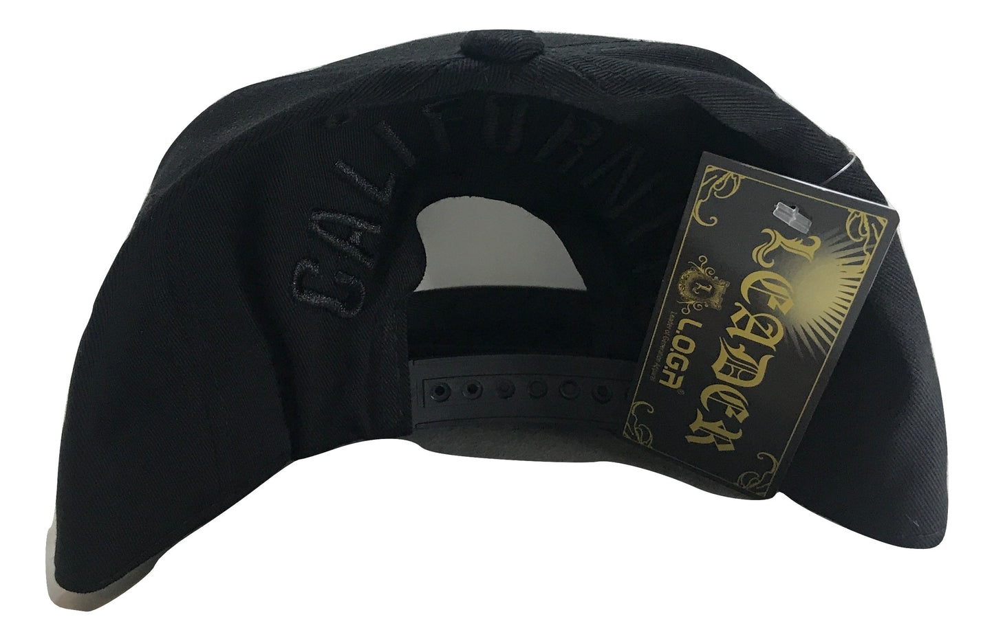 California Bear Plate Snapback Black
