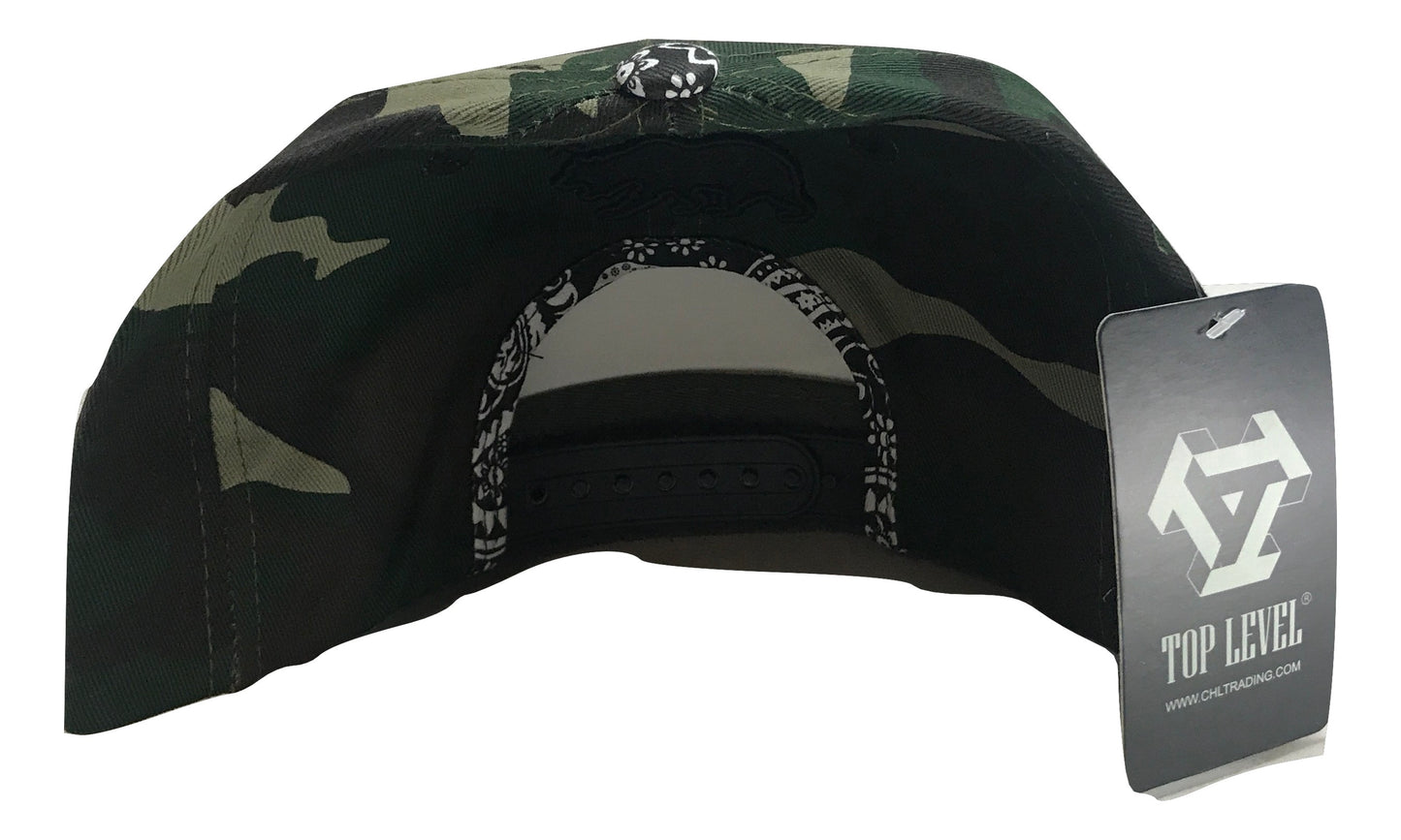 Patterned California Republic Snapback Multi Color