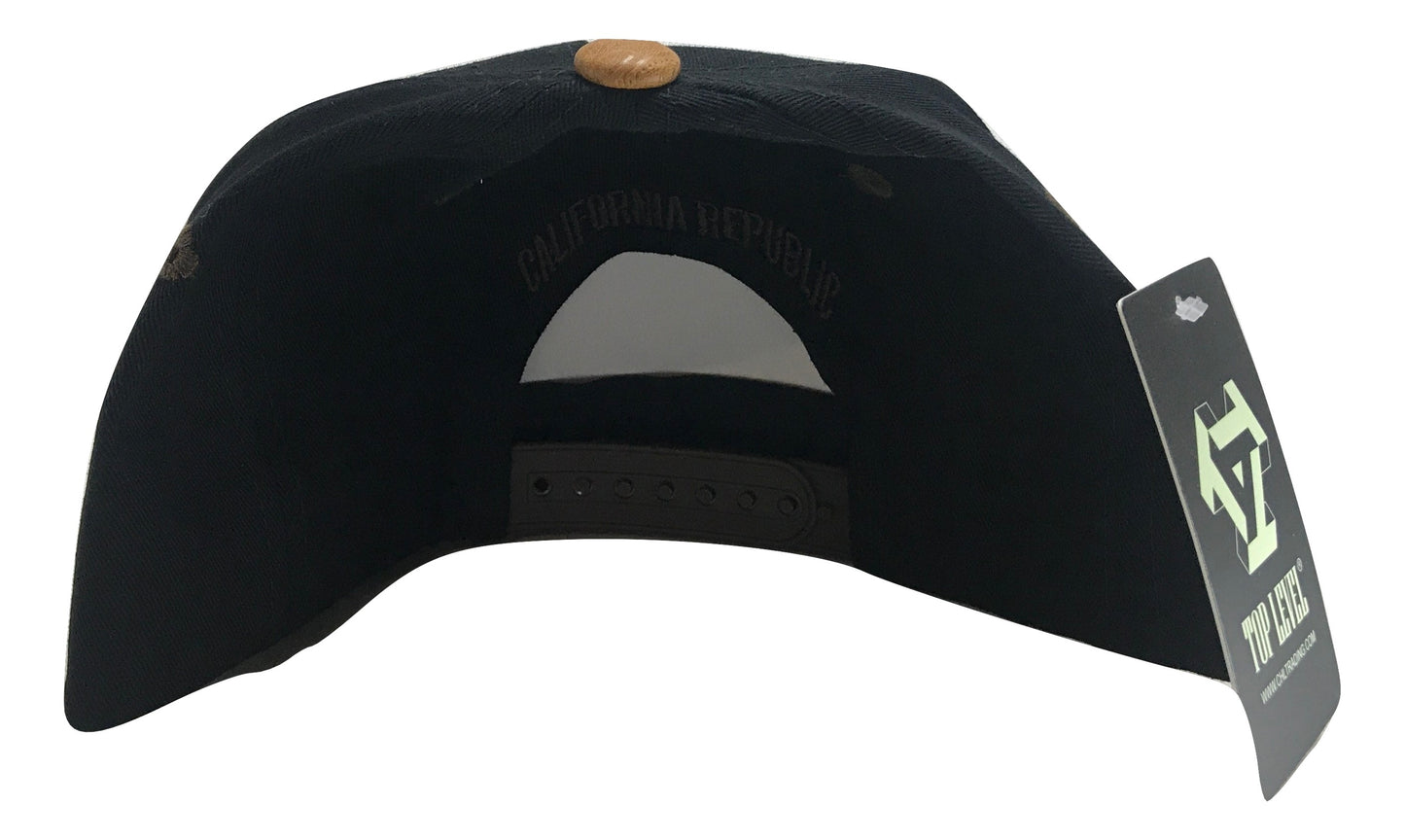 California Republic Leather Snapback (Colors)