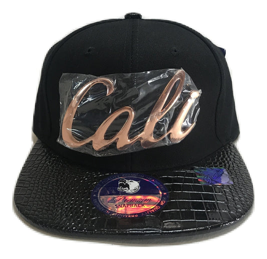 California Cali Metallic Alligator Snapback Multi Color
