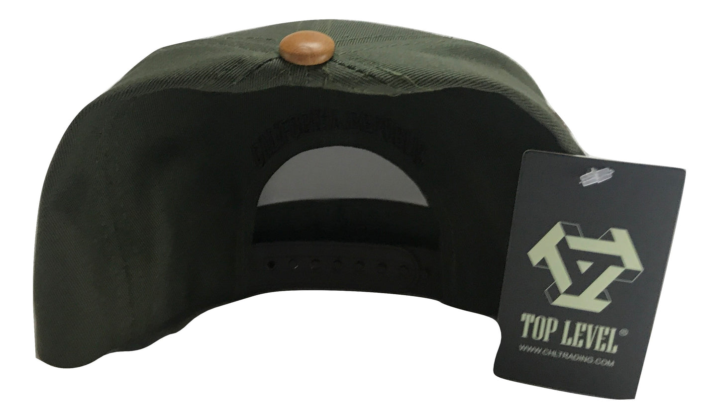 California Republic Leather Snapback (Colors)