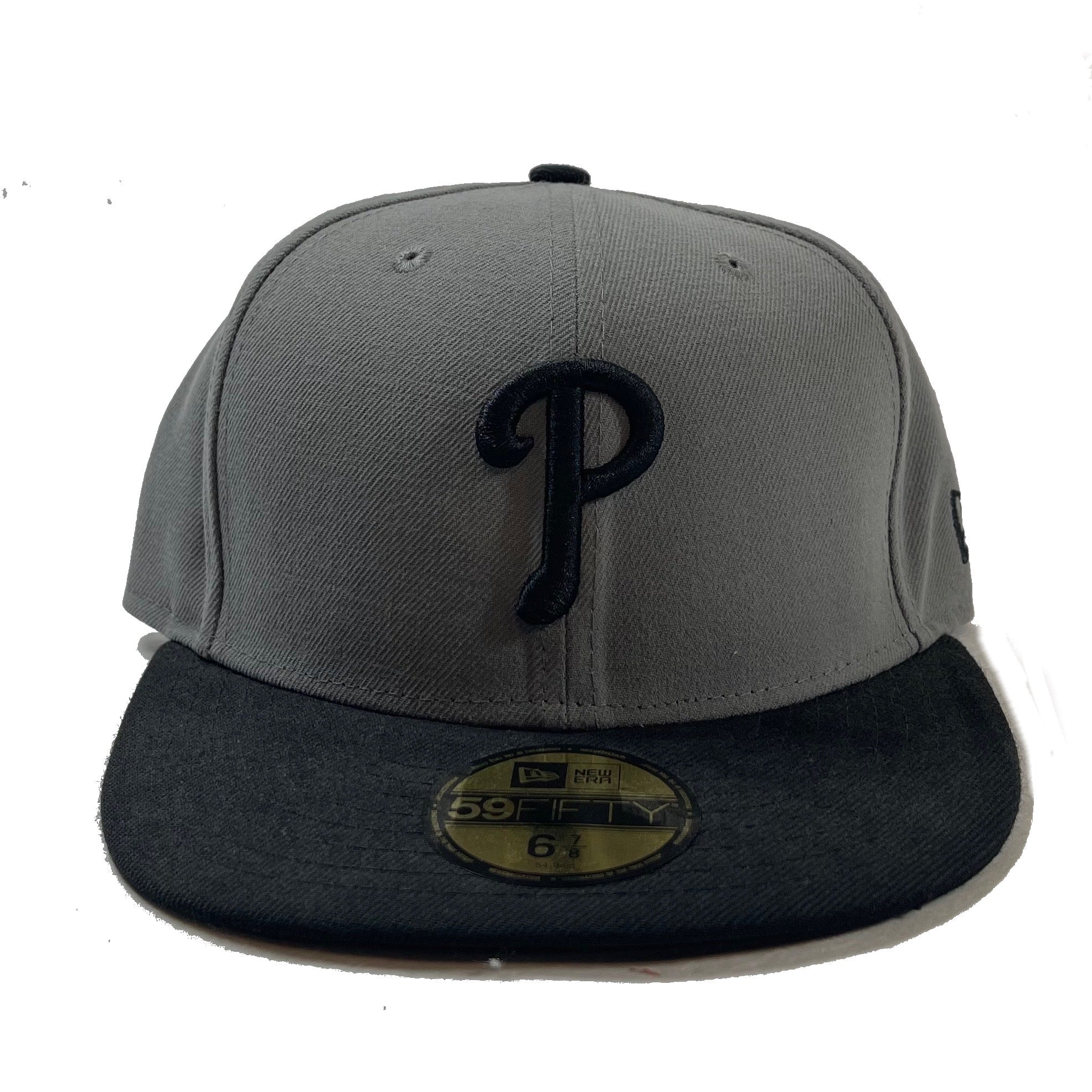 Philadelphia Phillies New Era 5950 Fitted Hat - Black/White