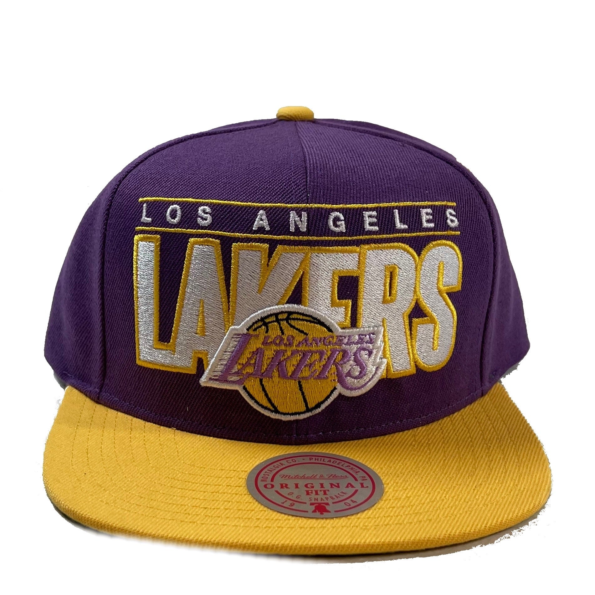 Los Angeles Lakers Hat Cap Snapback Yellow Purple Embroidered NBA  Basketball NBA