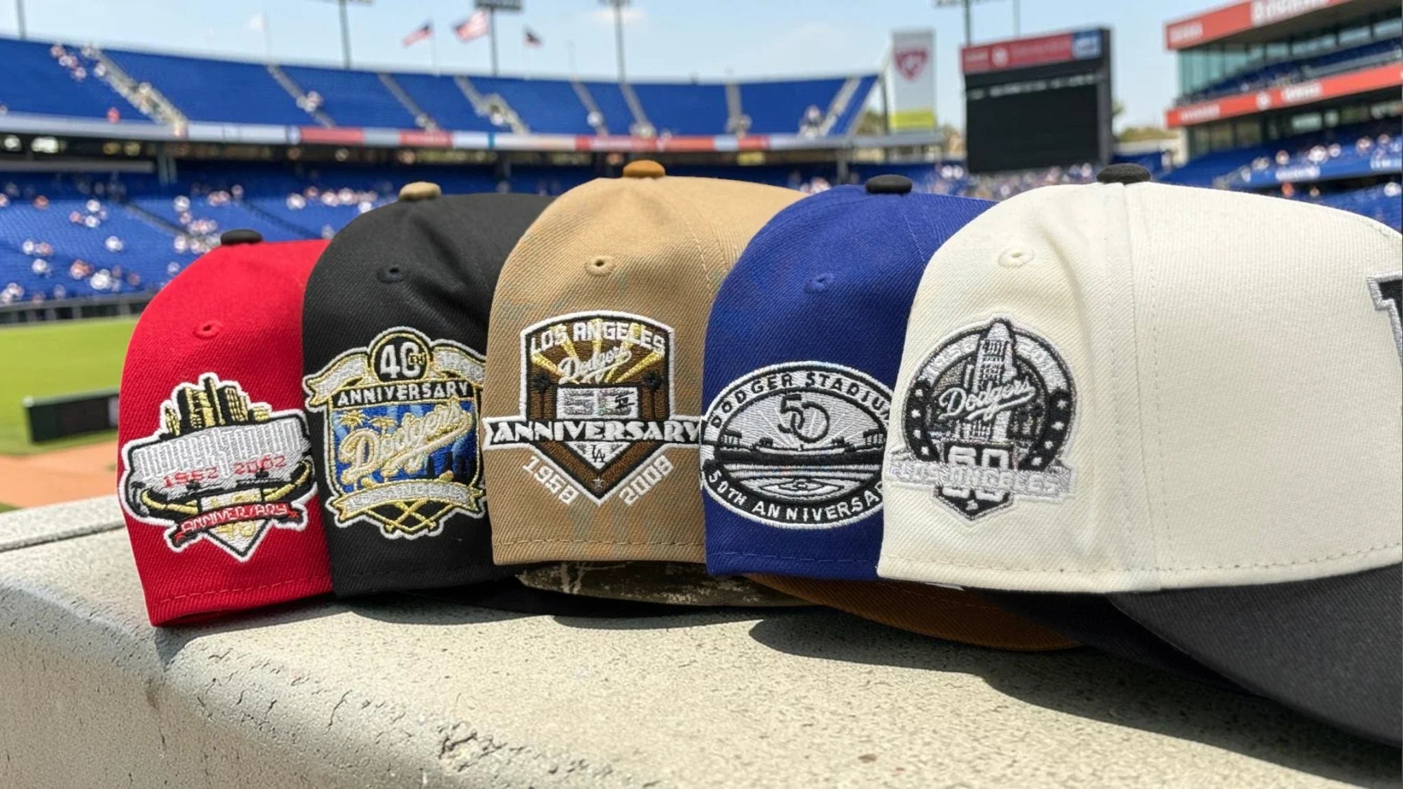 LA Dodgers Anniversary Fitted Hats: The Patch, the Year, the Story
