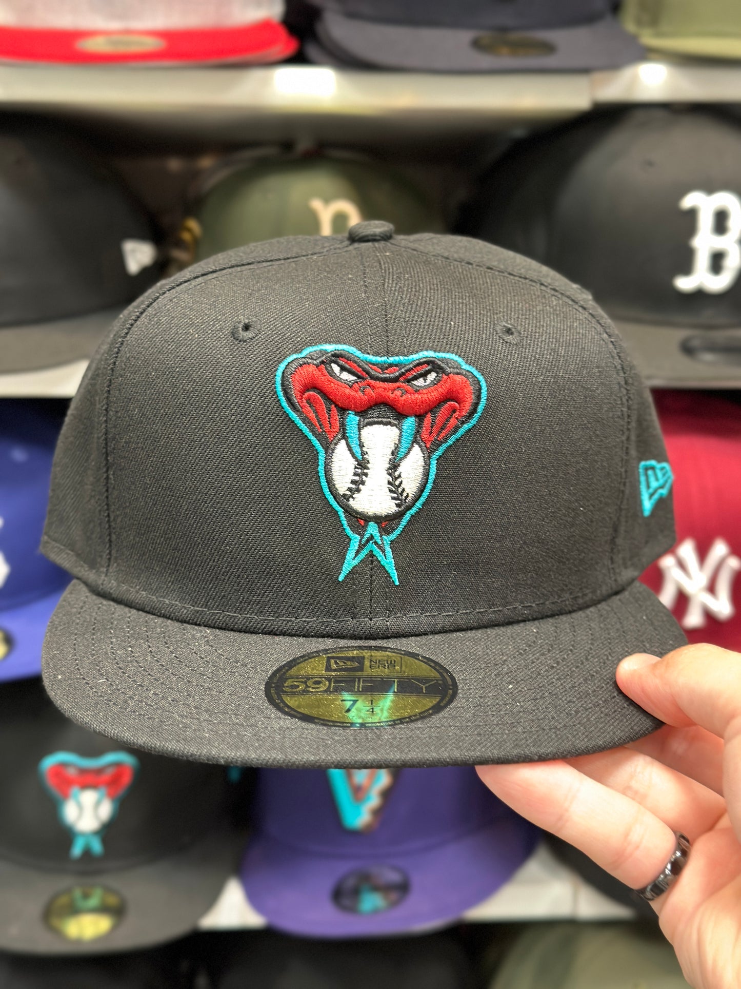 Arizona Diamondbacks MLB Fitted Cap | New Era 59FIFTY Sized Cap | Black