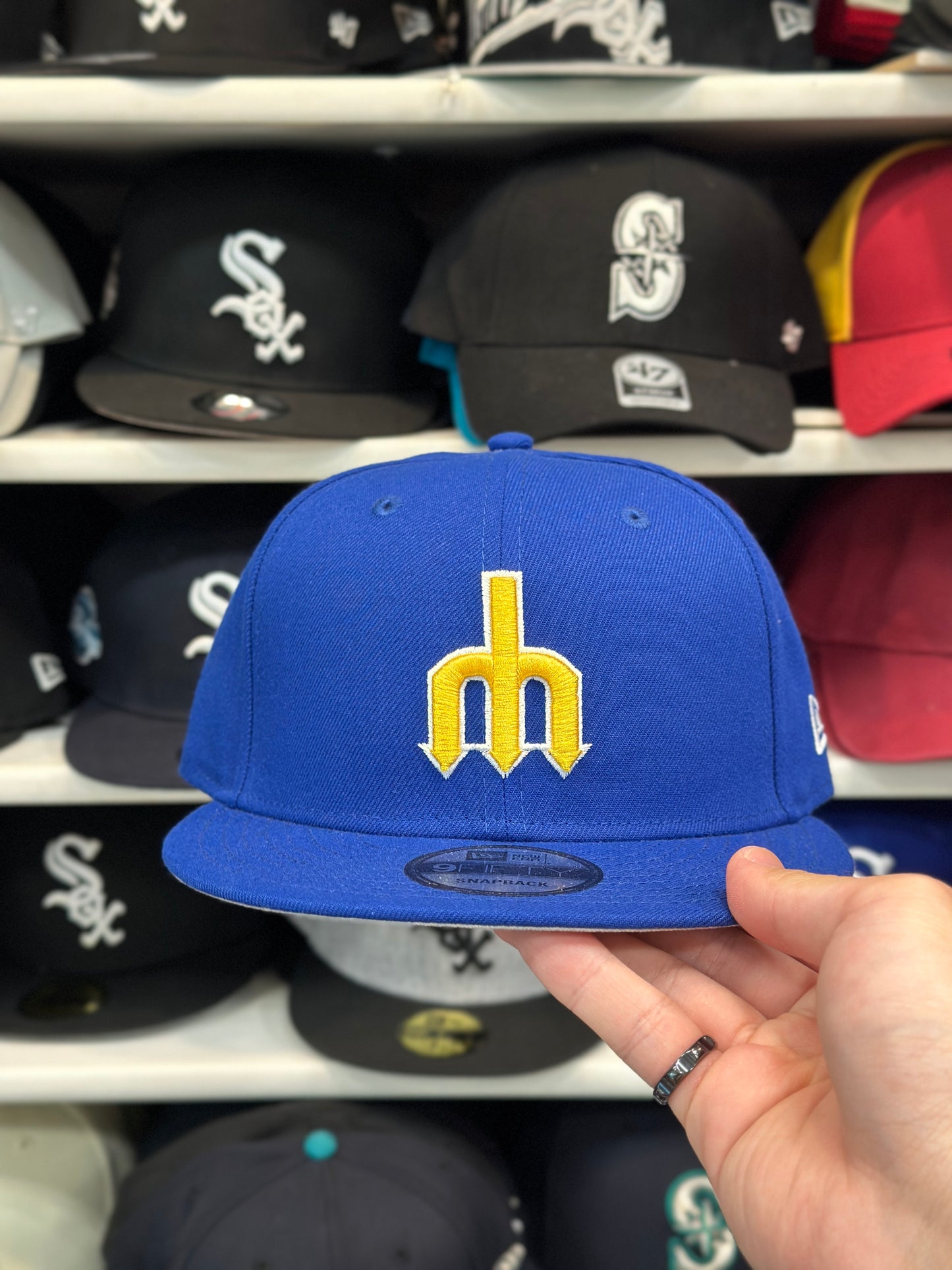 Seattle Mariners MLB Retro Logo | New Era 9FIFTY Snapback | Blue