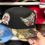 New Era Los Angeles Angels '50th Anniversary' A-Frame Black/Realtree Camo 9FIFTY Snapback