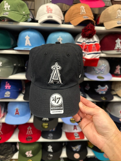 LA Angels MLB Dad Cap | '47 Brand Clean Up Adjustable Curve Hat | Color Options