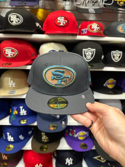 San Francisco 49ers NFL Fitted Cap | New Era 59FIFTY Sized Cap | Gray