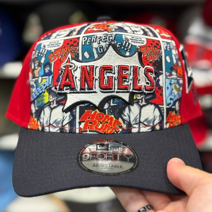 New Era Los Angeles Angels 'Diamond Hero Edition' A-Frame 9FORTY Snapback - Red
