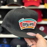 San Antonio Spurs Black Mitchell & Ness Snapback