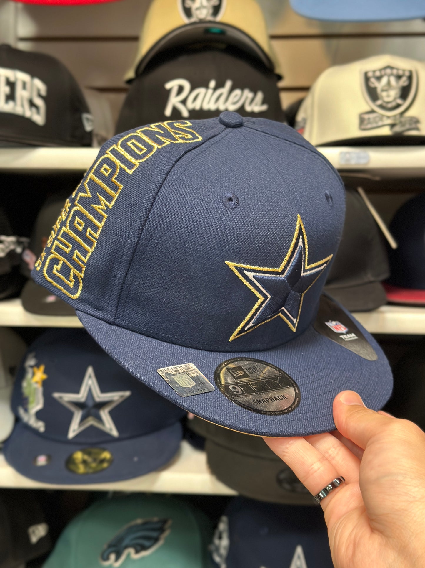 Dallas Cowboys NFL '5x Superbowl Champion' | New Era 9FIFTY Snapback | Navy/Gold