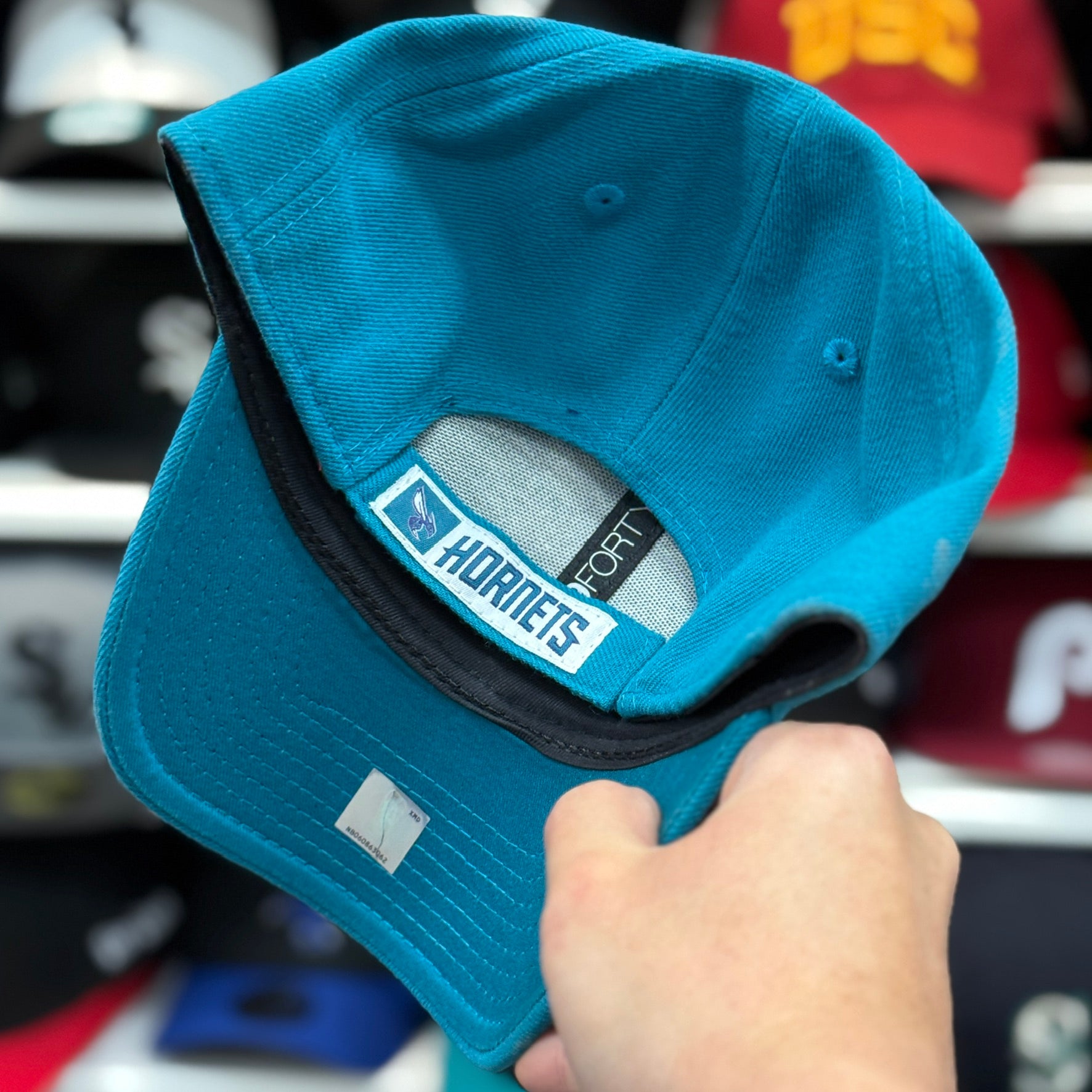 New Era Charlotte Hornets Turquoise 9FORTY Baseball Cap