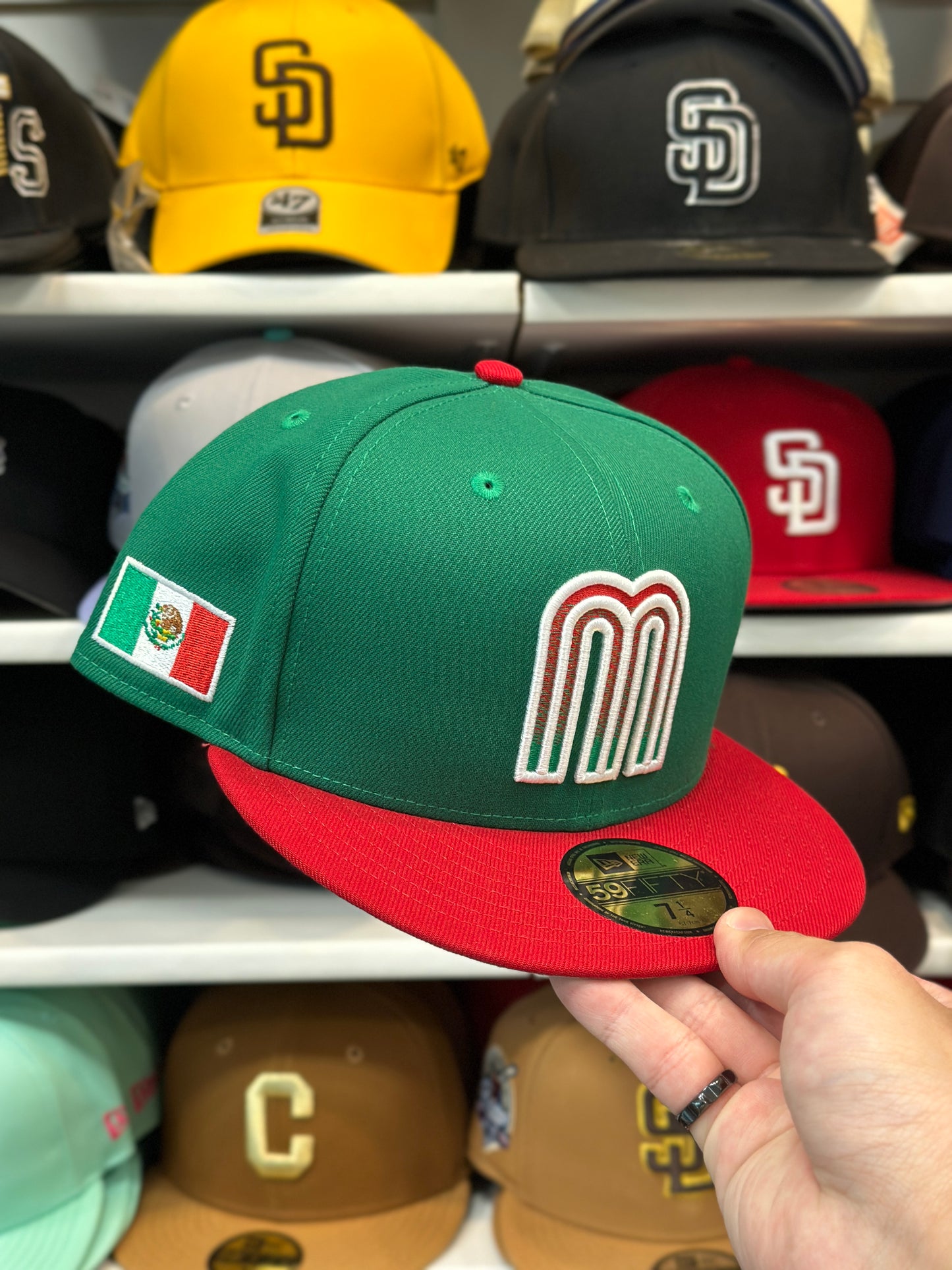 Mexico WBC World Baseball Classic | Classic New Era 59FIFTY Fitted | Green/Red