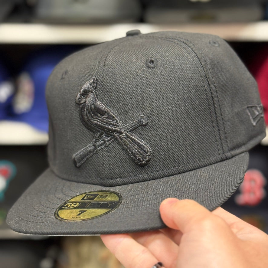 New Era St. Louis Cardinals Black 59FIFTY Fitted Hat
