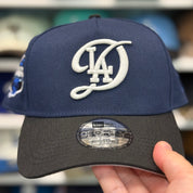 New Era Los Angeles Dodgers '2025 World Series Champions' A-Frame Navy/Black 9FORTY Snapback - Product Image