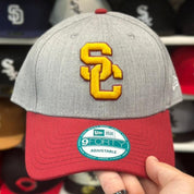 New Era USC Trojans NCAA 9FORTY Ball Cap | Silver/Red - Product Image