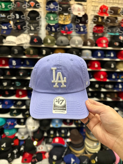 LA Dodgers MLB Dad Cap | '47 Brand Clean Up Adjustable Curve Hat | Color Options