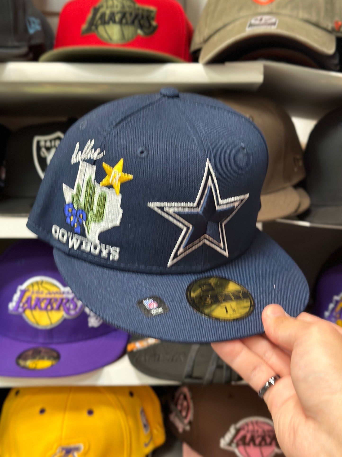 Dallas Cowboys NFL Themed Patches | New Era 59FIFTY Fitted Cap | Navy