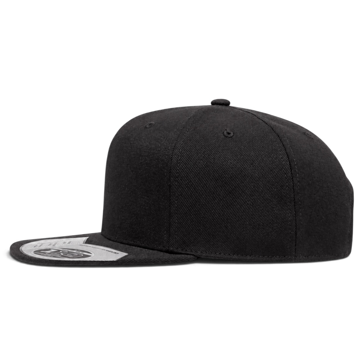 Flexfit 110 Premium Blank Adjustable Snapback Hat - Black