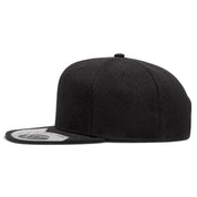Flexfit 110 Premium Blank Adjustable Snapback Hat - Black