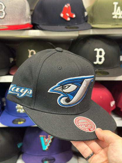 Toronto Blue Jays MLB Snapback | Mitchell & Ness Original Fit Adjustable Hat | Black