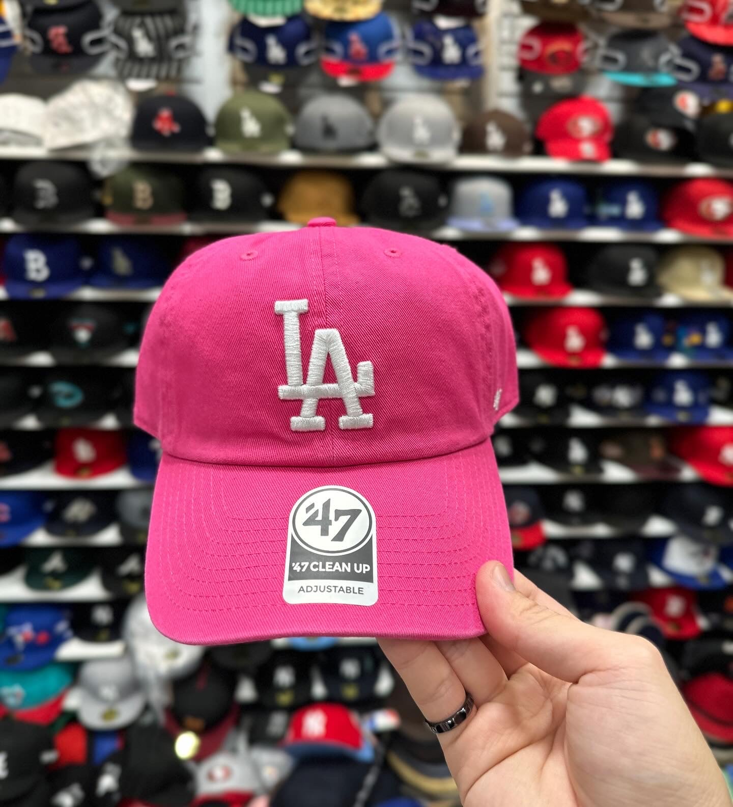 LA Dodgers MLB Dad Cap | '47 Brand Clean Up Adjustable Curve Hat | Color Options